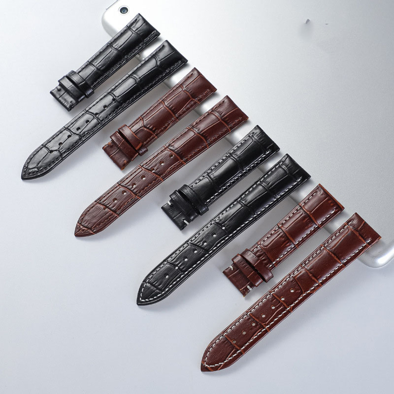 Hot Selling Head Layer Cowhide Watch Band Men's Leather Women's Pin Strap