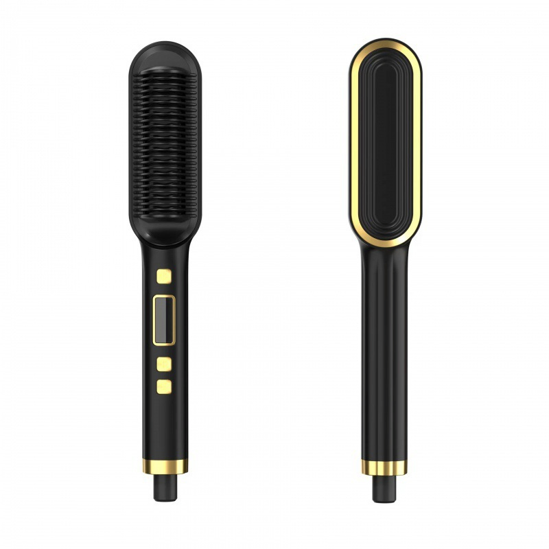 Professional Women′ S Hairstyle Ionic Hair Straightener Comb with 3 Temperature Settings & LED Screen