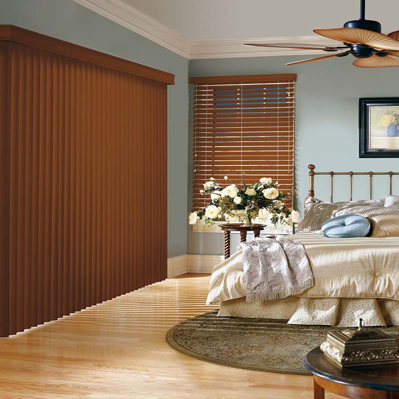 Hot Sale Vertical Blinds Wooden Veneer Slat for House Dining Room