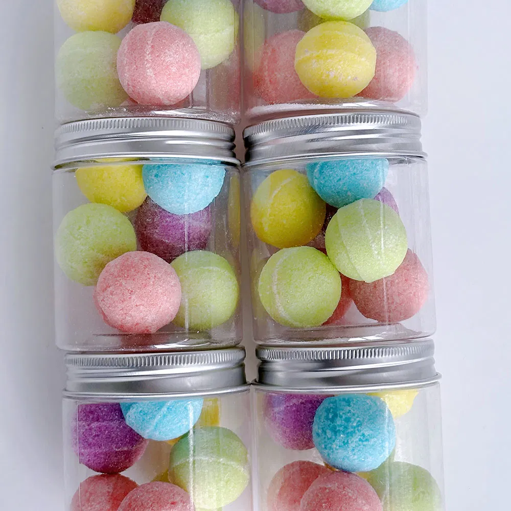 OEM Candy Sugar Body Scrub Ball Whitening Sugar Body Scrub Organic Body Care Exfoliator Colorful Body Scrub Balls