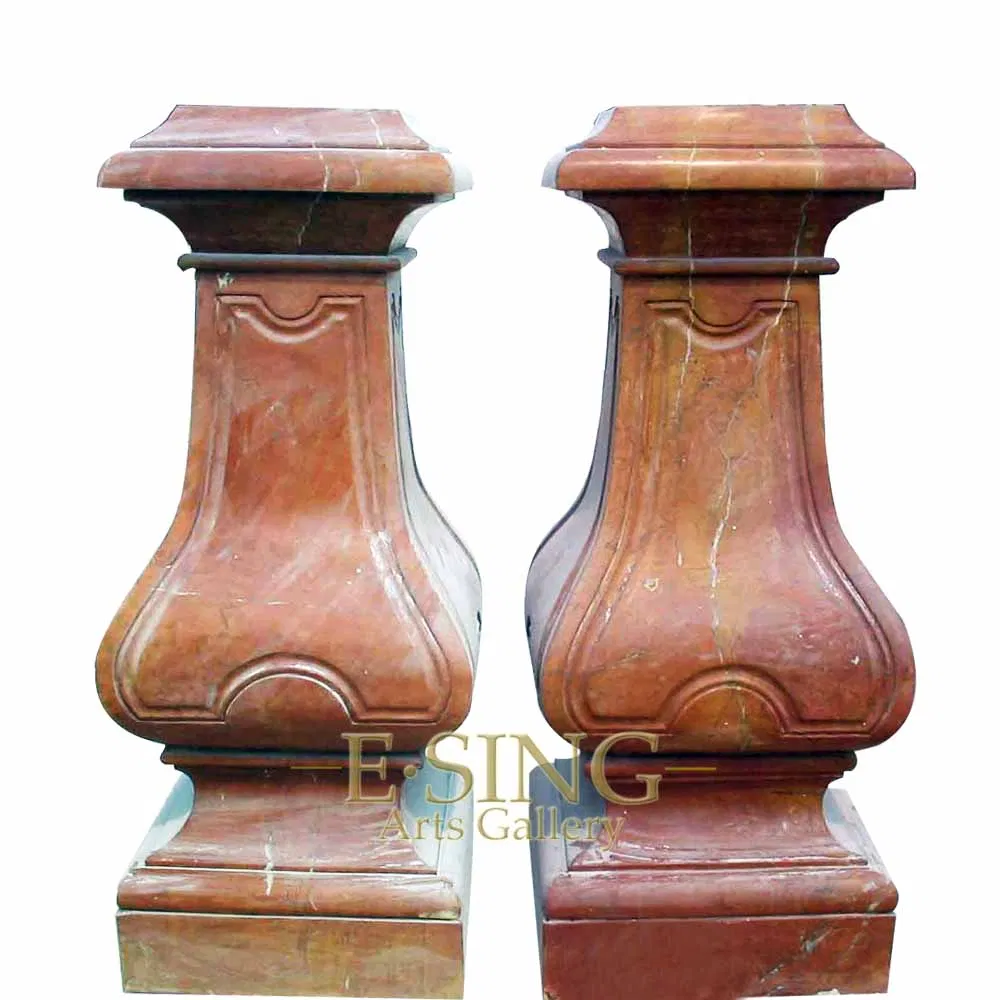 Customized Marble Stone Pillar Pedestal Sculpture Decorative Marble Pedestal Base for Sculpture