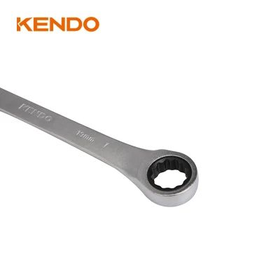 Kendo 72teeth 19mm Ratchet Combination Spanner with The Versatility of an Open End Wrench Performance