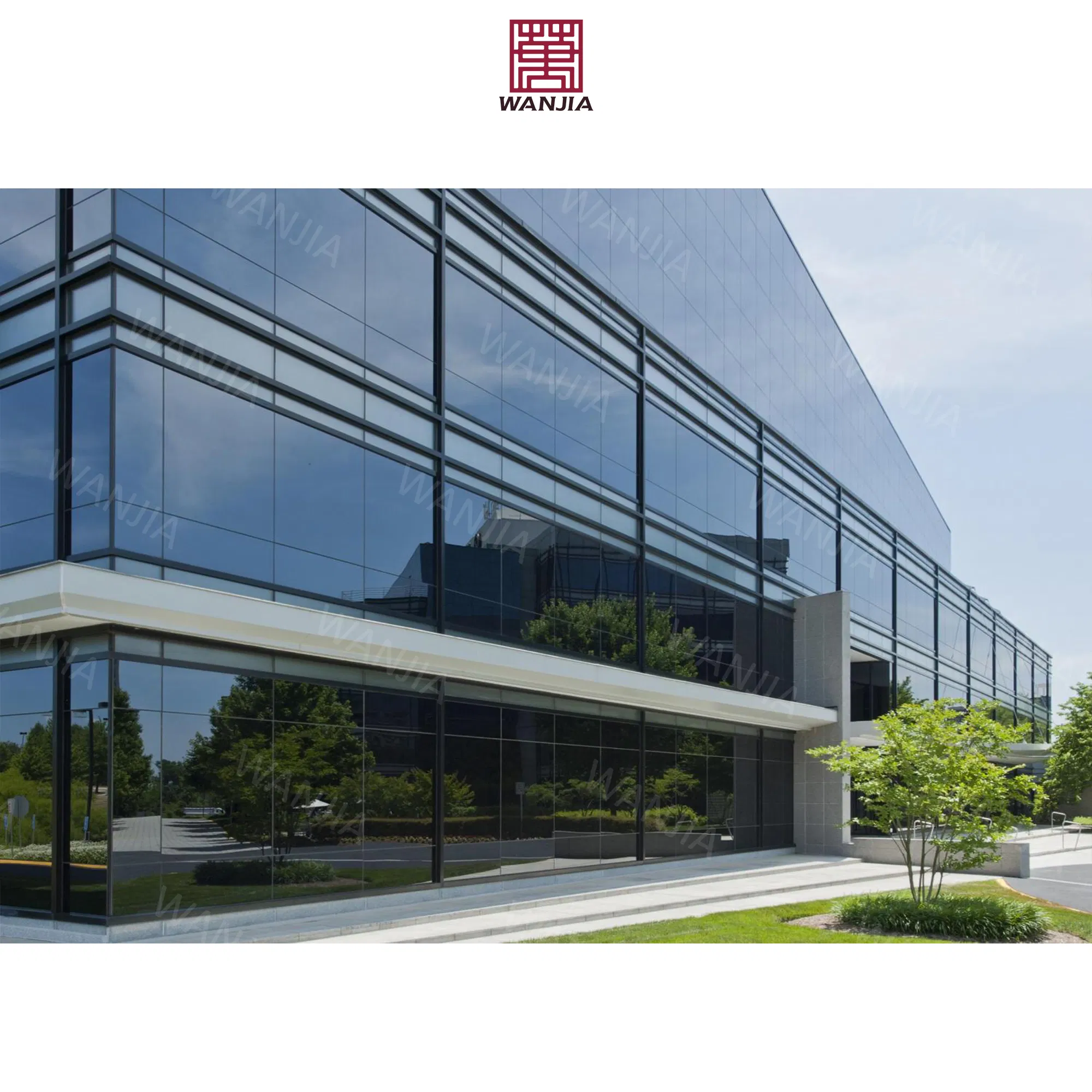 OEM/ODM Commerce Building Structural Glass Facade Double Glass Curtain Wall