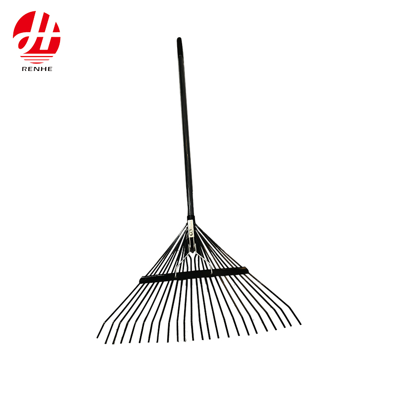 Easy to Operate Garden Cleaning Leaves Stainless Steel Iron Rake