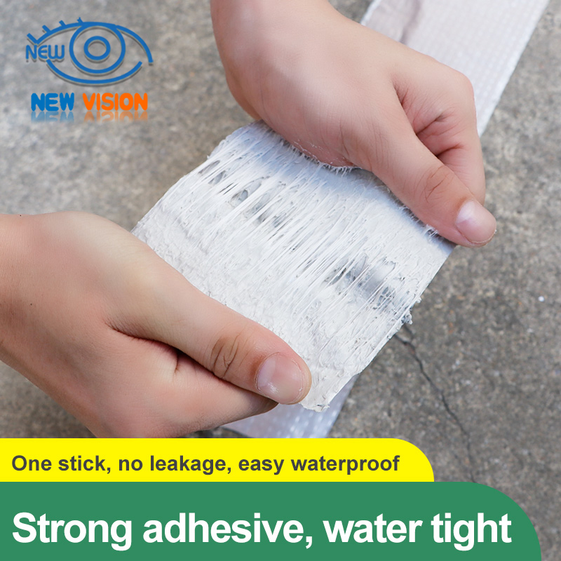 Reinforced Waterproof Foil Aluminum Seal Tape Butyl Pipe Repair Surface Crack Mending Self Adhesive Tape