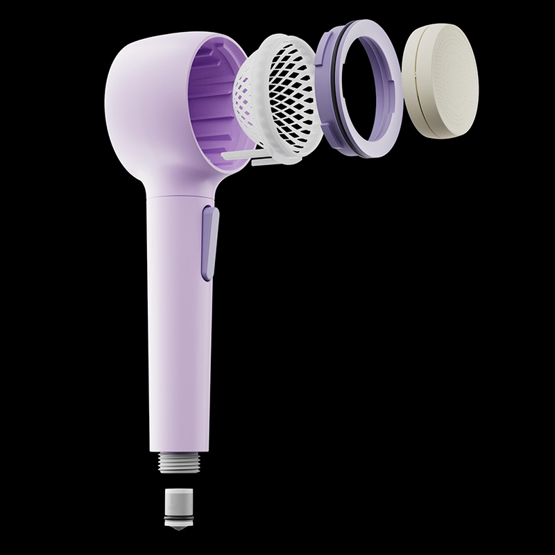 Sanipro Home Bathroom Bathing Showerhead One-Key Stop Water 4 Spray Modes 360 Degree Rotatable Flip Nozzle High Pressure Shower Head