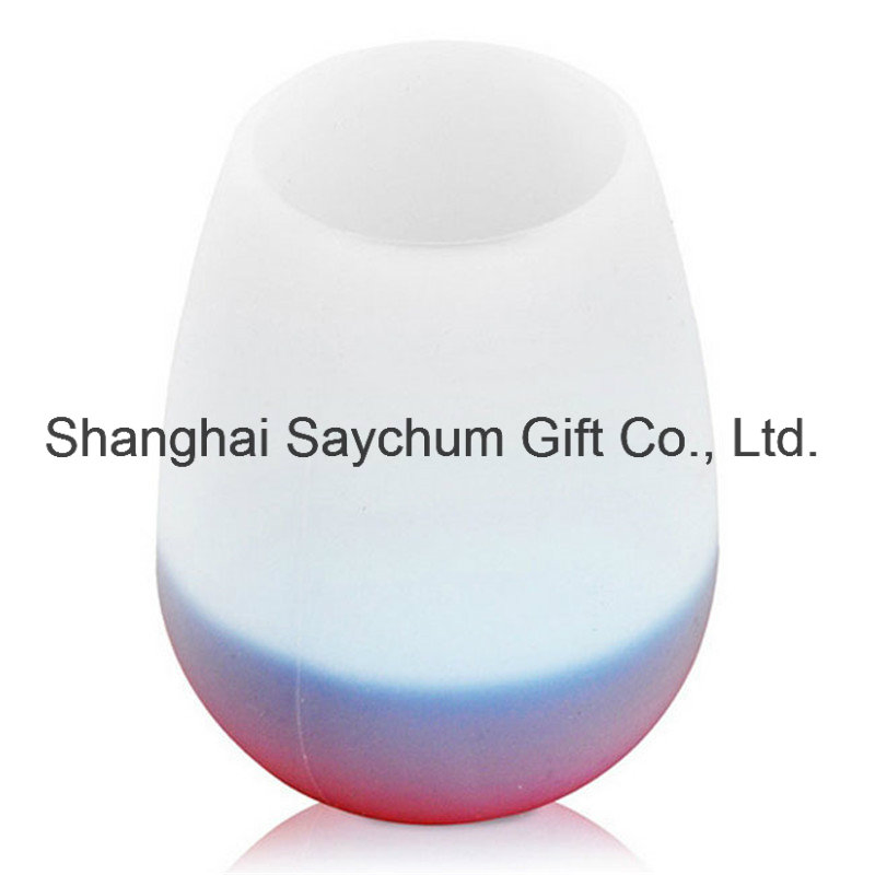Custom Logo Silicone Wine Glasses Rubber Wine Cups