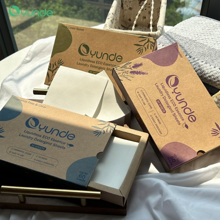 Eco-Friendly Laundry Detergent Sheets Biodegradable Power Sheets Laundry Detergent