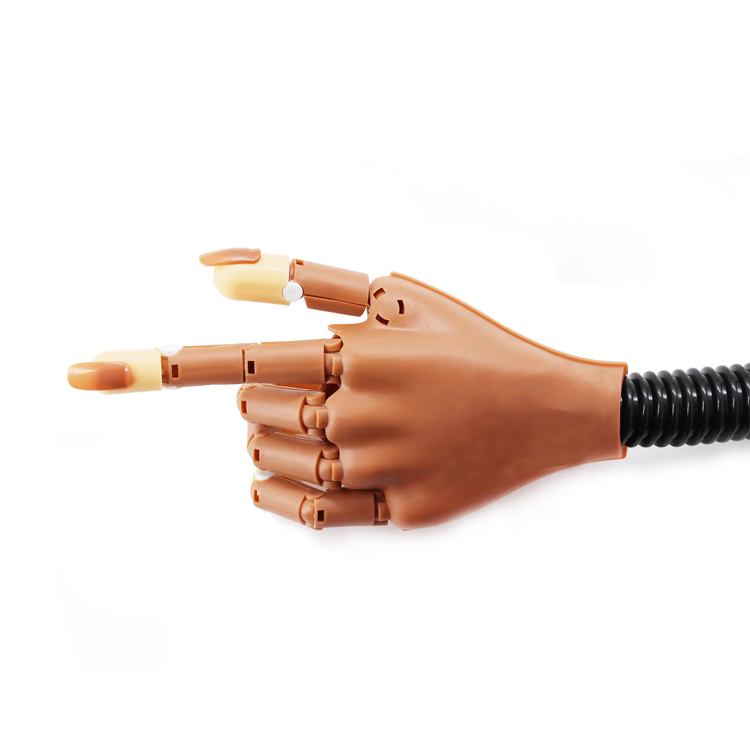 Flexible Manicure DIY Training Print False Nail Practice Hand for Salon