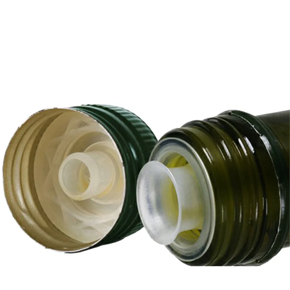 250ml 350ml 375ml 500ml 700ml 750ml Round Dark Green Super Flint Glass Olive Oil Bottle with Lid