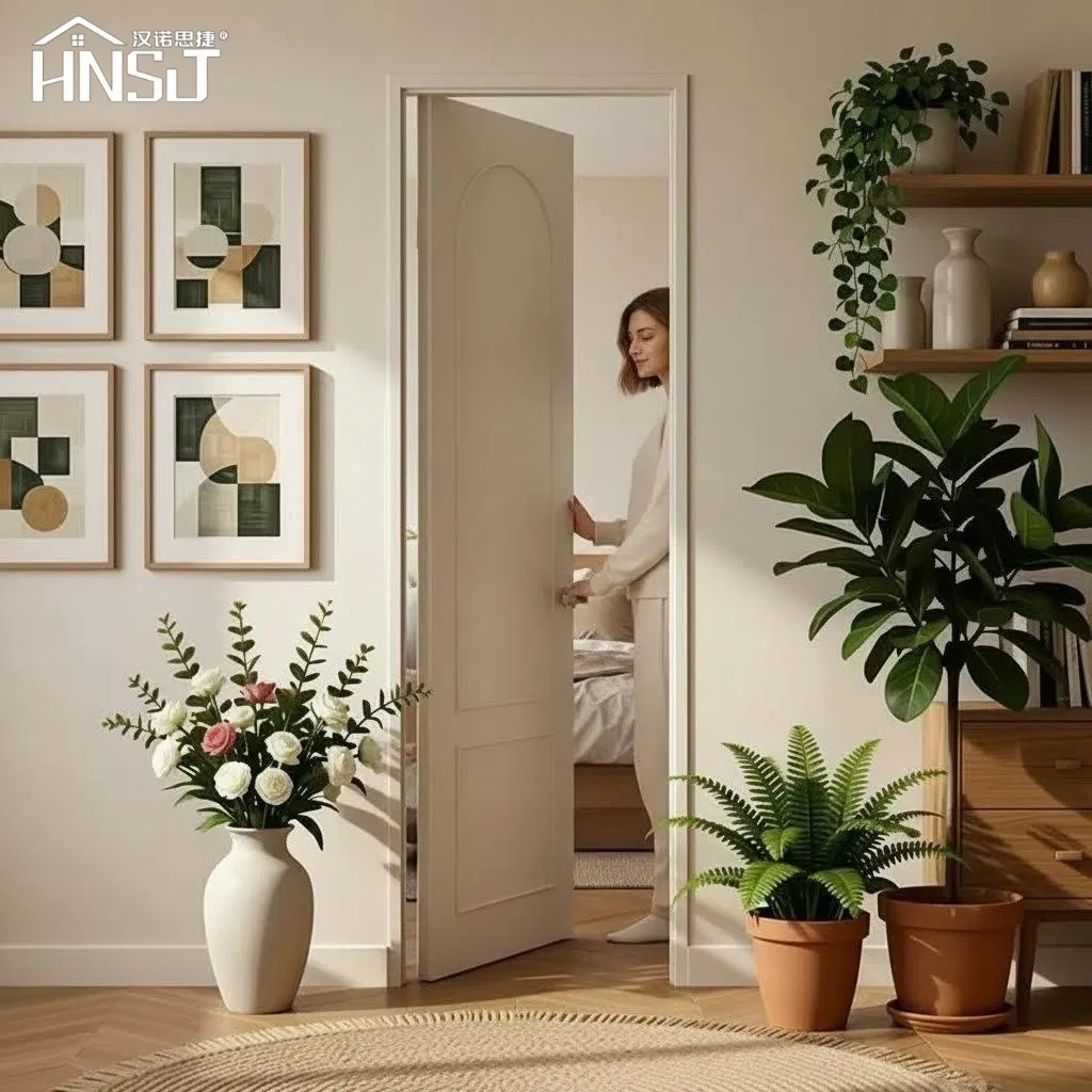 Chongqing Wholesale Modern Interior Doors Top10 Solid Wood Doors WPC PVC MDF Plywood Bedroom Soundproof Door Wooden Interior Door