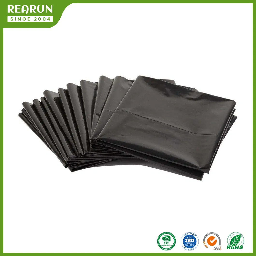 Мусорные пакеты 13 галлонов черные с завязками