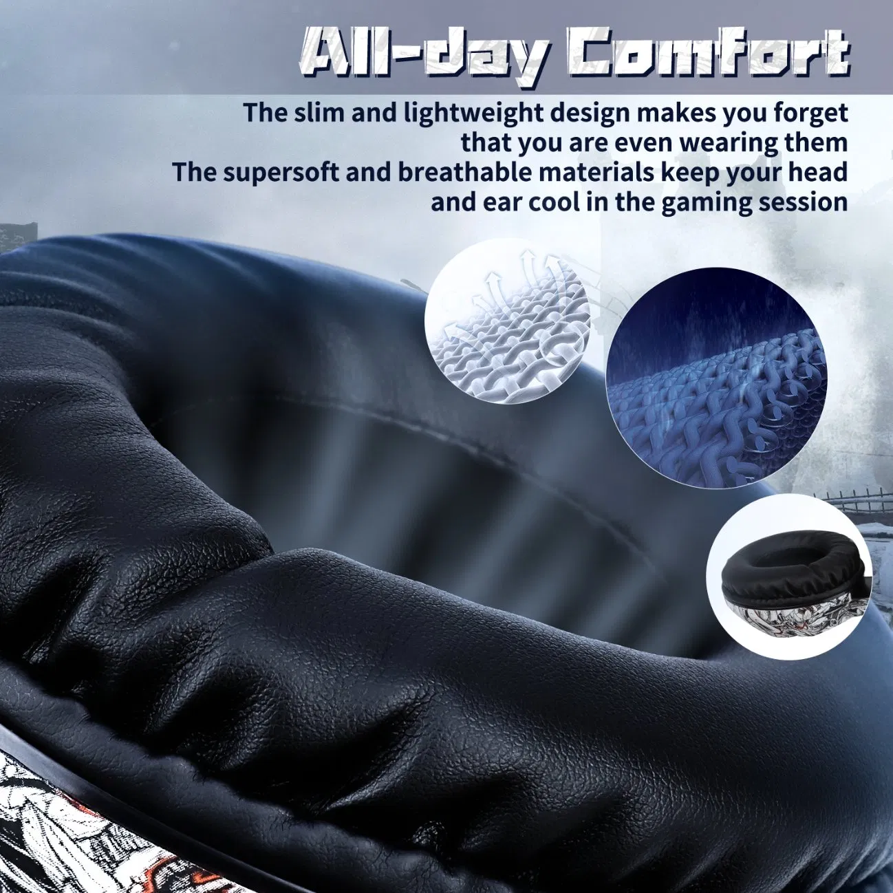 Игровые наушники Onikuma K19 с микрофоном и шумоподавлением