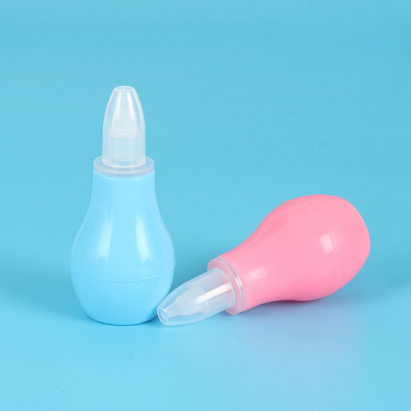 Natural Silicone Pink Baby Nasal Aspirator Nose Cleaning for Babycare