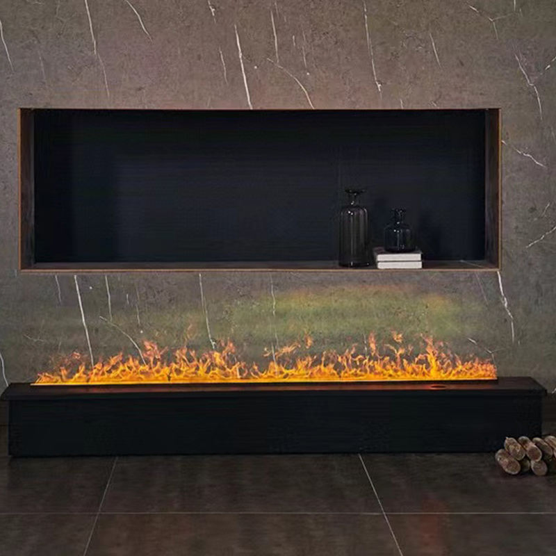 3D Indoor Artificial Decor Flame Decorative Recessed Water Vapor Fireplace
