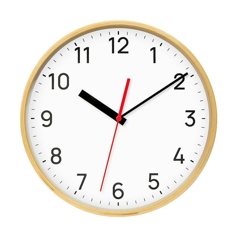 OEM Modern Simple Birch Wood Wall Clock for Home Decorative Gift