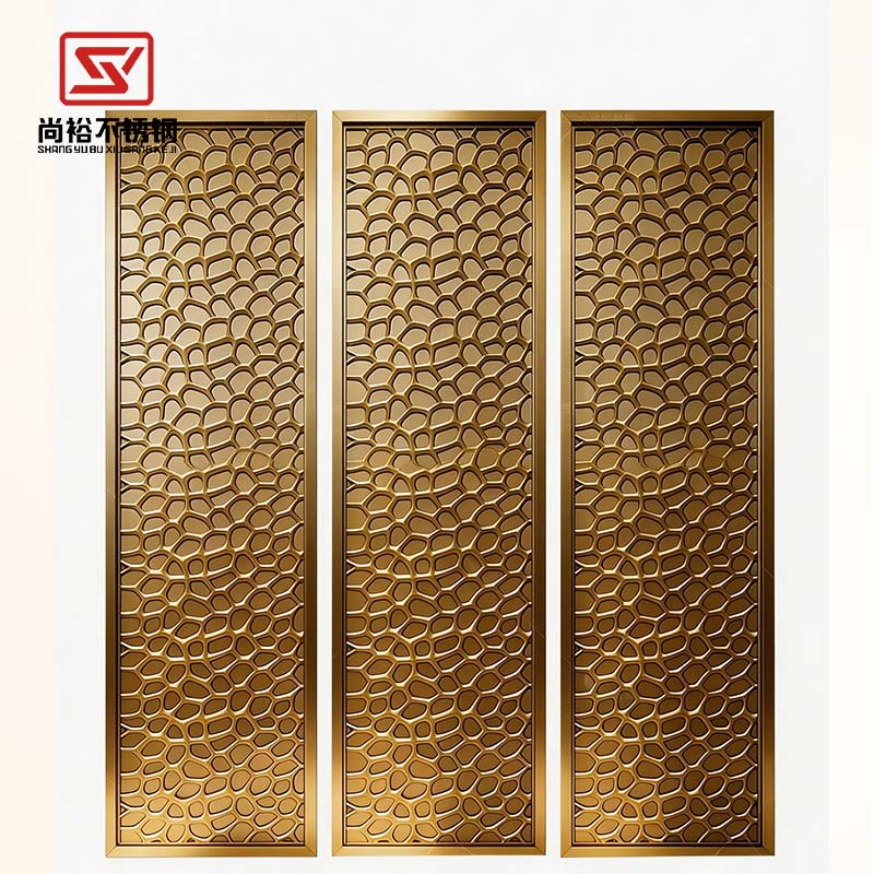 Elegant Wavy Glass and Steel Room Stainless Steel Partition for Modern Spaces