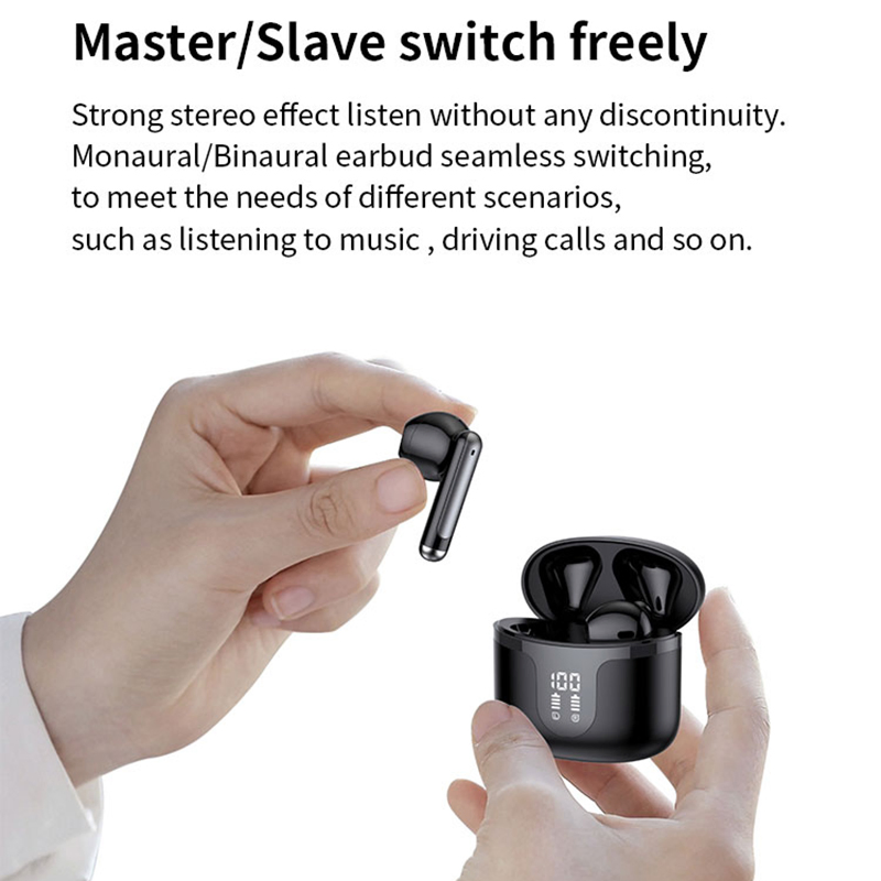 Наушники S47 TWS с дисплеем, Bluetooth 5.3, черные