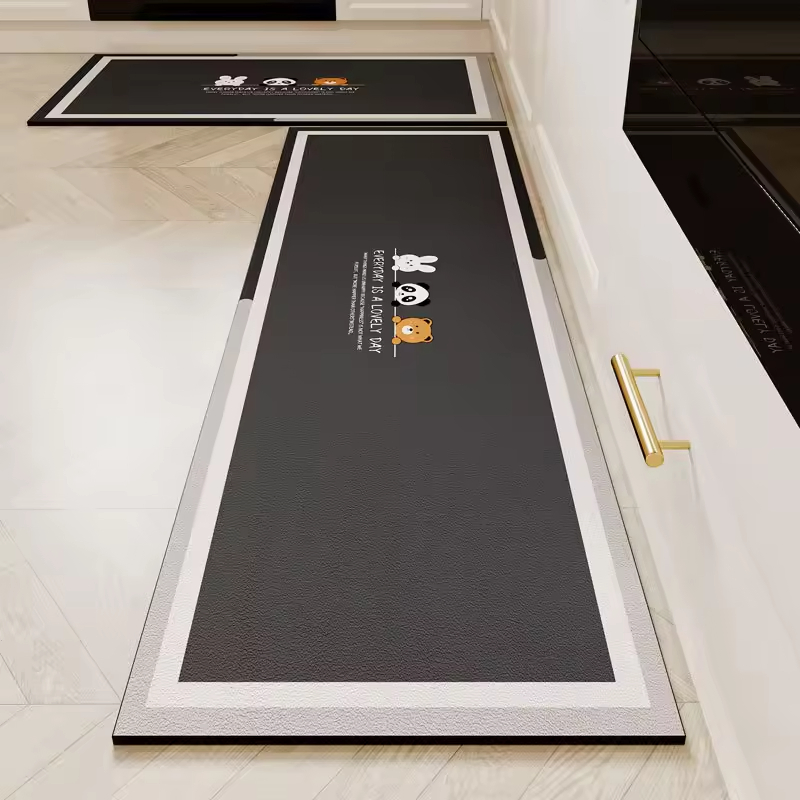 Best-Selling Thick Long Strip Silica Mud Floor Mat Custom Packing Modern Rectangle Kitchen Mat