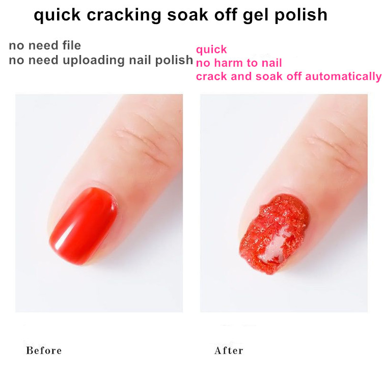Magic 15ml 10ml Harmless Automatical Cracking Breaking UV Nail Gel Polish Remover