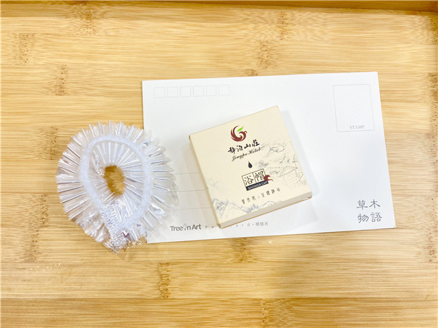 White Mini Strip Custom Shower Caps Hotel Bathroom Shower Cap