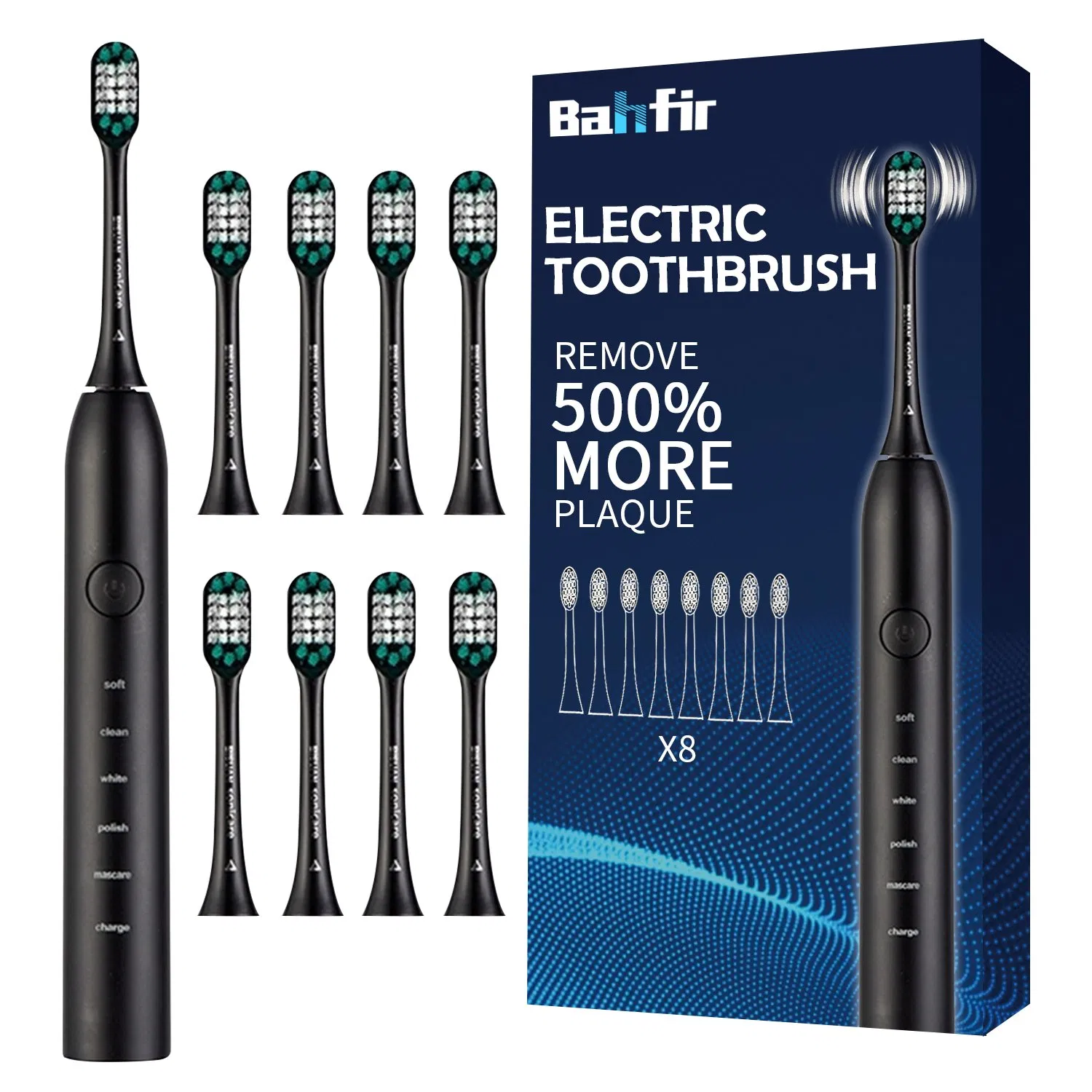 Adult Waterproof Personalized Whitening Teeth 5 Modes Electric Toothbrush CE Certificates