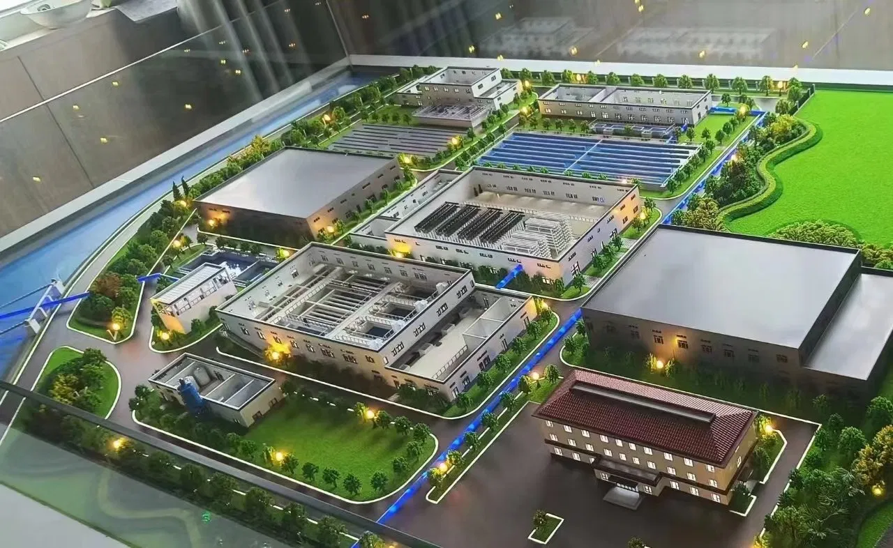 Industrial Building Planning Model Making Is Used to Showcase Models