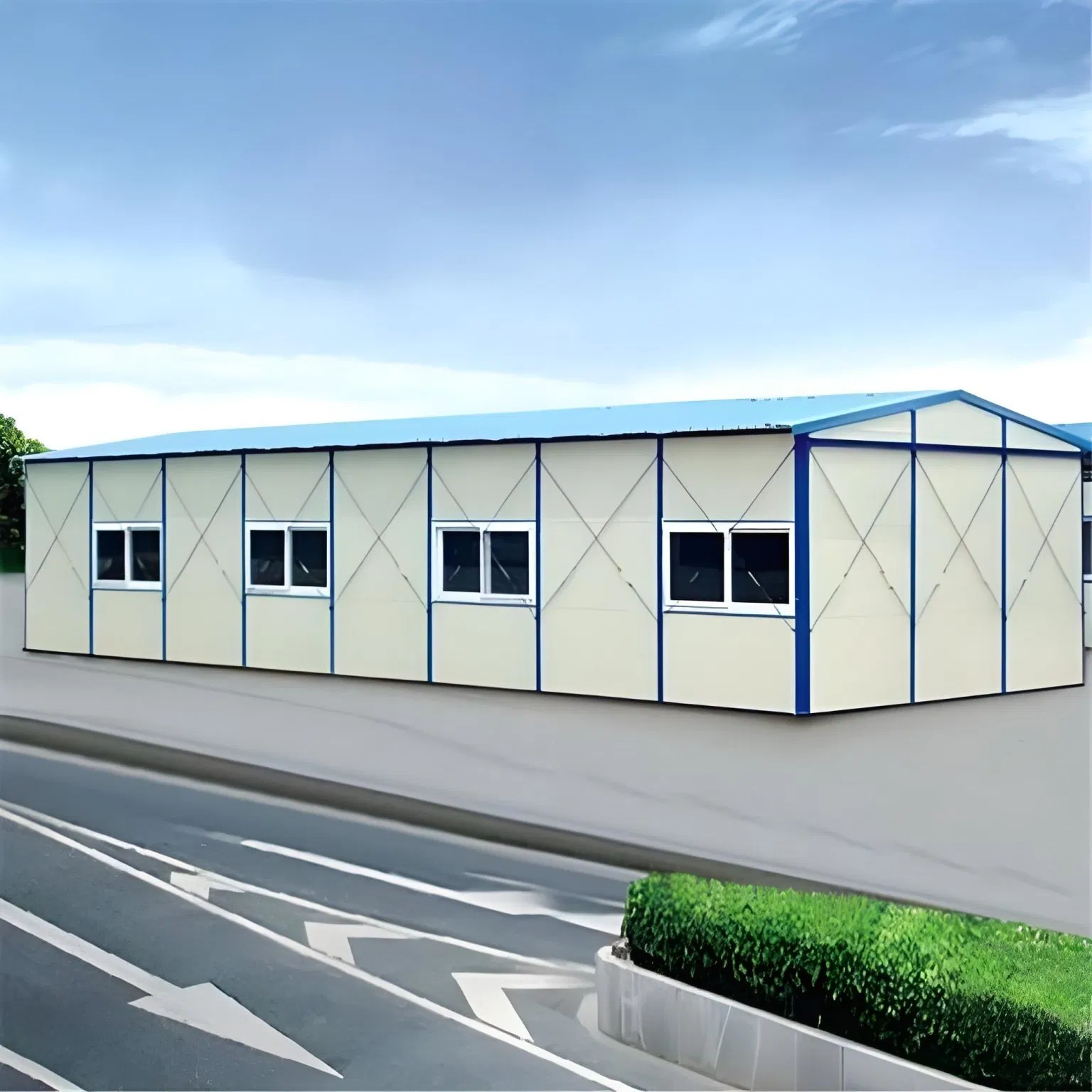 2high Strength Q355b Heavy Steel Warehouse Customizable Eaves Height 4-18m with Anti-Corrosion for Machinery/E-Commerce/Cold Chain Storage