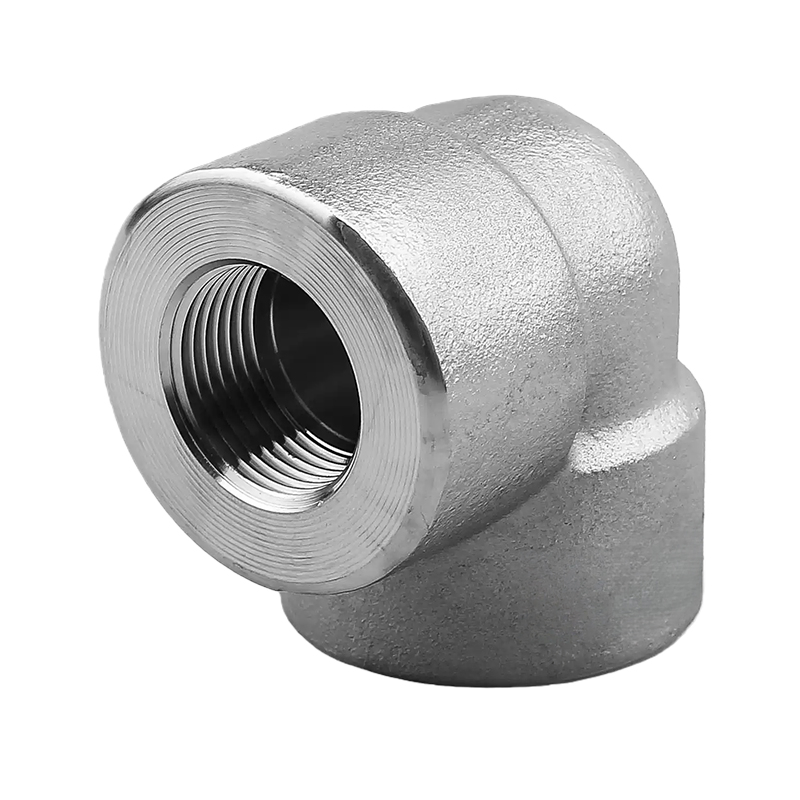 304 Stainless Steel High Pressure Female Threaded 90° Elbow Pipe Fitting