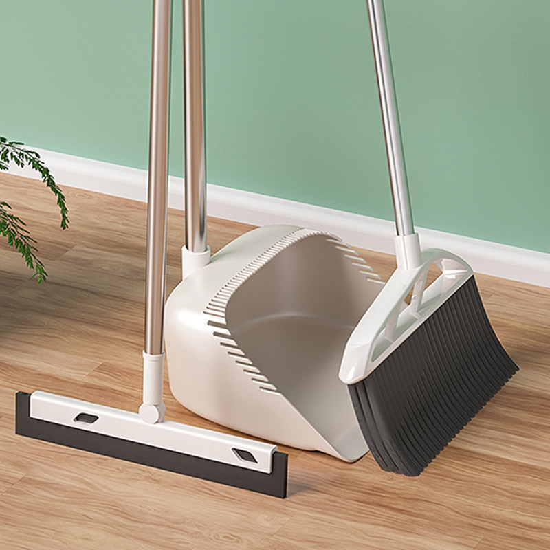 Plastic Broom Dustpan Set Household Three-Piece Combination Broom Sweeping