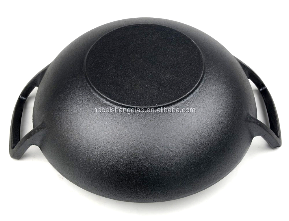 Китайская сковорода вок 36 см с двумя ручками