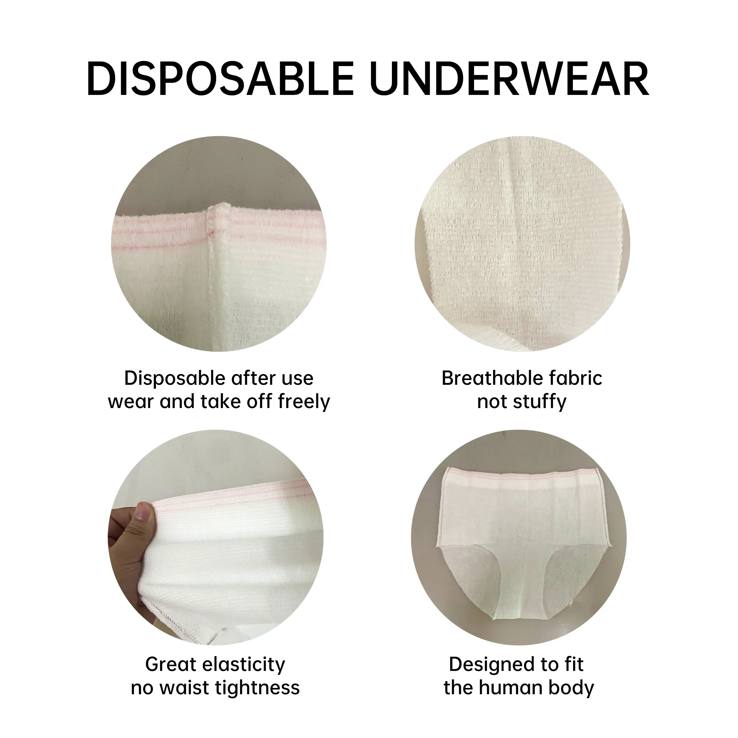 Eco-Friendly Women's Disposable Underwear - Soft, Breathable Comfort