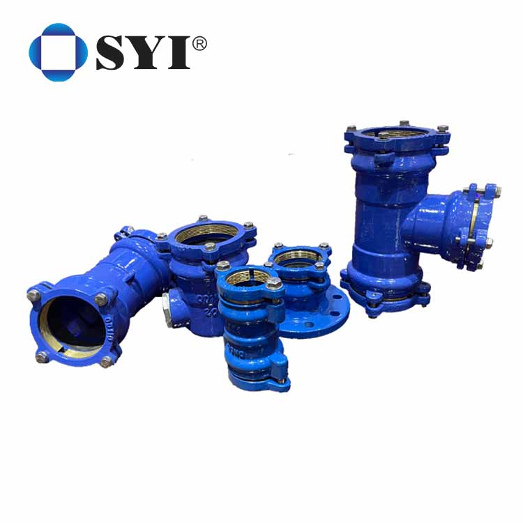 Pipeline Product Factory ISO2531/En545/En598 Fbe Coated Dci Ductile Iron Pipe Fitting for PE Pipe