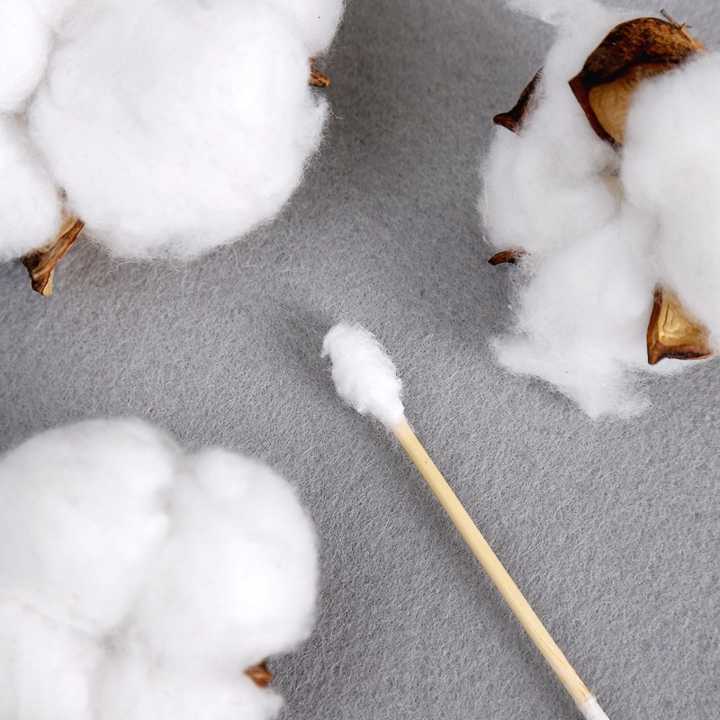 200 PCS Bagged Household Cotton Swabs - Disposable Double-Head for Daily Cleaning & Makeup