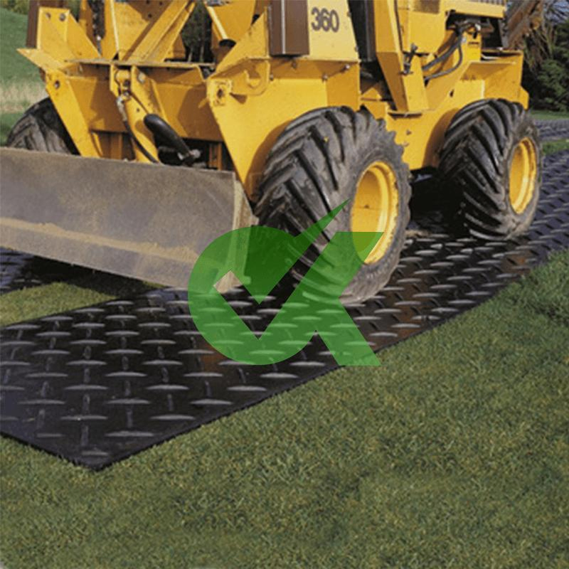 4X8 12.7mm HDPE Ground Protection Mat Temporary Rubber Road Mat Bog Mat Construction Road Mat UHMWPE Road Plates Beach Access Mat