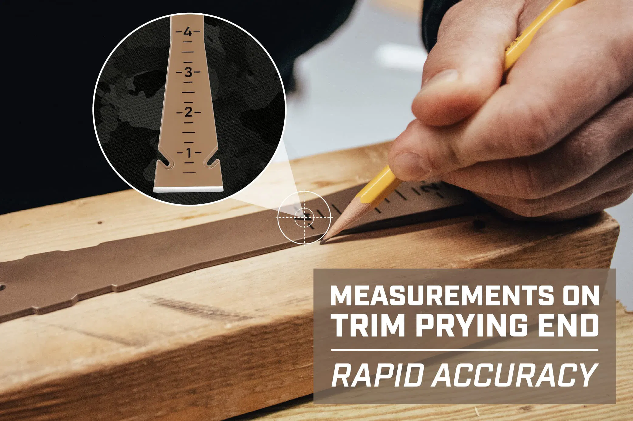 9.5" Trim Bar High Carbon Spring Steel Built in Ruler Crowbar Nail Puller 2PCS Crowbar