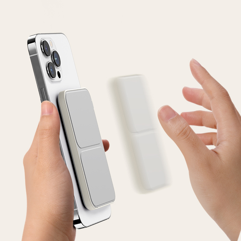 Rock P83 Magnetic Power Bank 5000mAh Wireless Phone Charger External Battery Pack with Kickstand - White