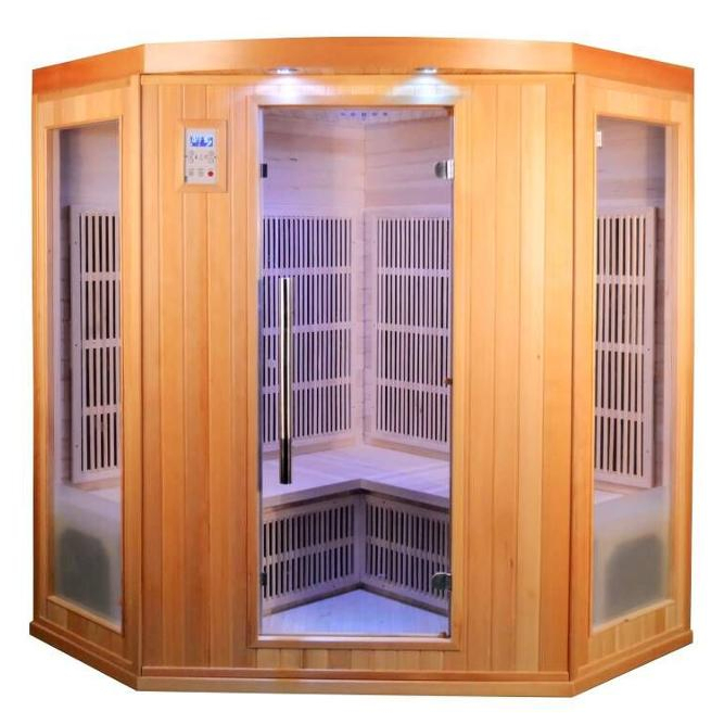 Угловая домашняя сауна на 4 персоны