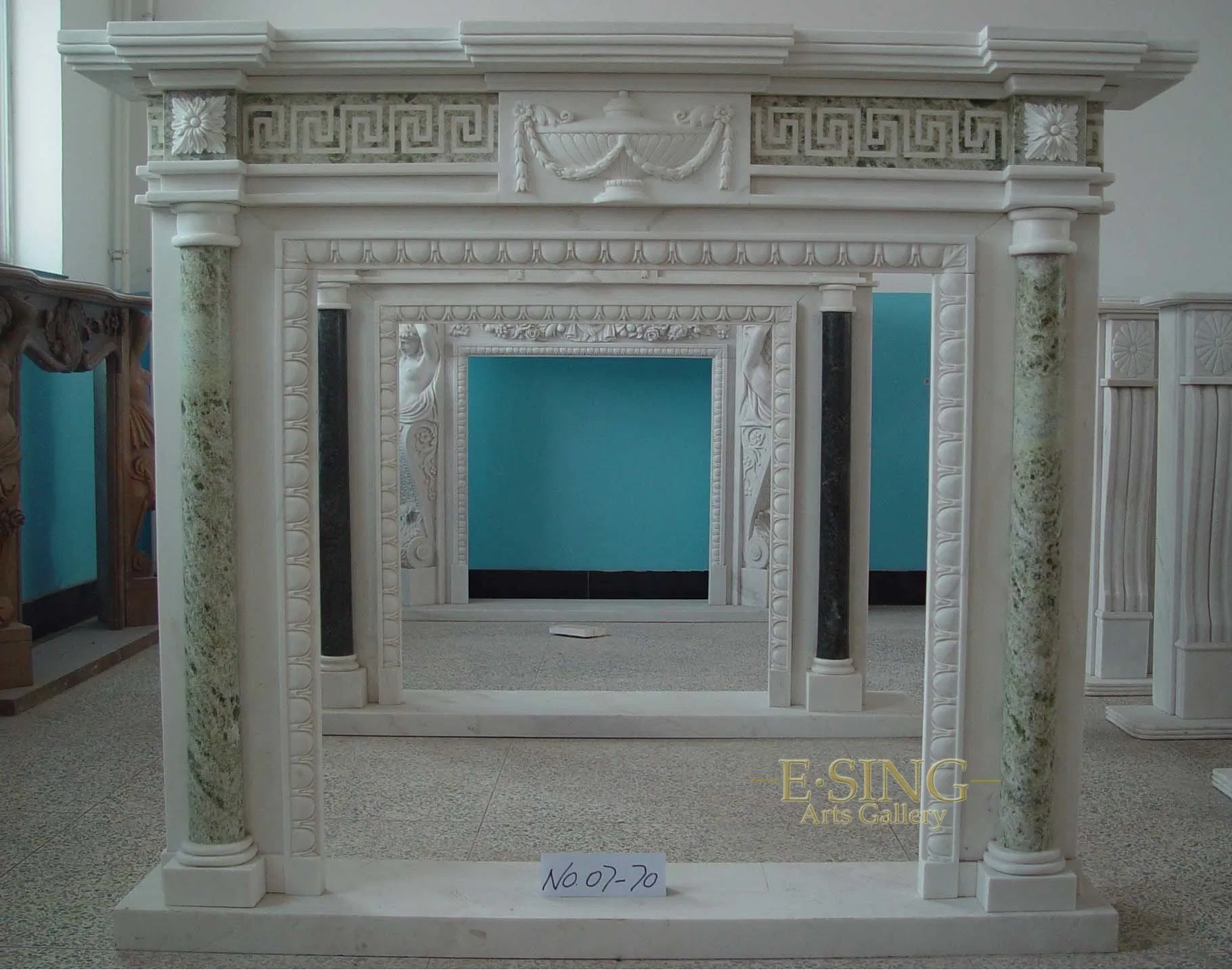 Mix Color Fancy Fireplace Classic European Fireplace