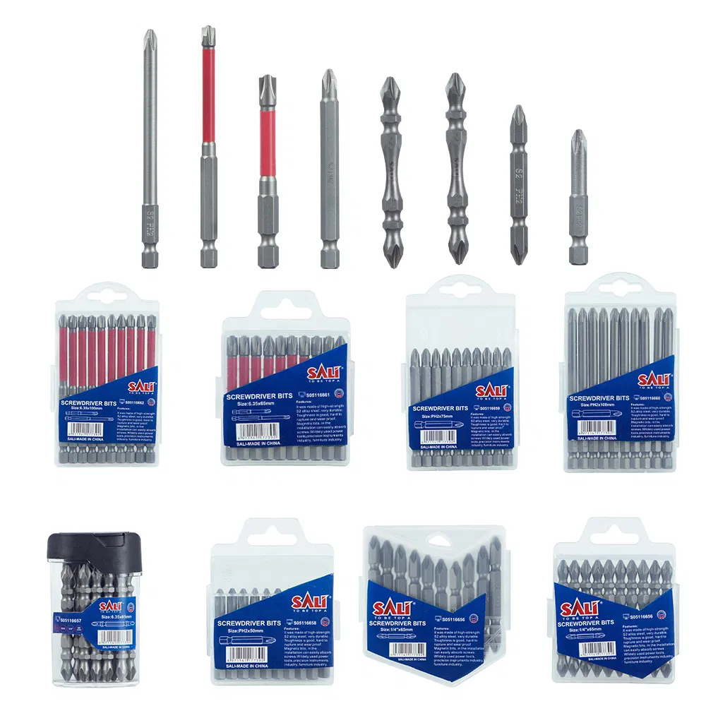 Sali S05116100 pH2 1/4"*100mm 10PCS/Box Single-Head Screwdriver Bits
