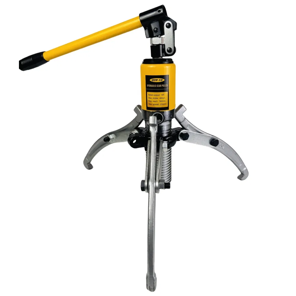 Dyf-10 10ton Gear Adjustable Tool 3 Jaws Pulling Separator 3 in 1 Pump Steel Wheel Bearing Repair Shop Cable Hydraulic Puller