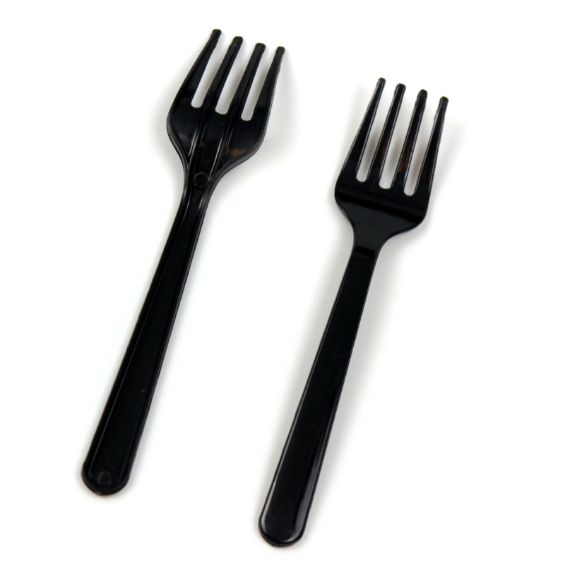 Disposable Plastic Cutlery PS 115mm Mini Fork for Cake Party Supply