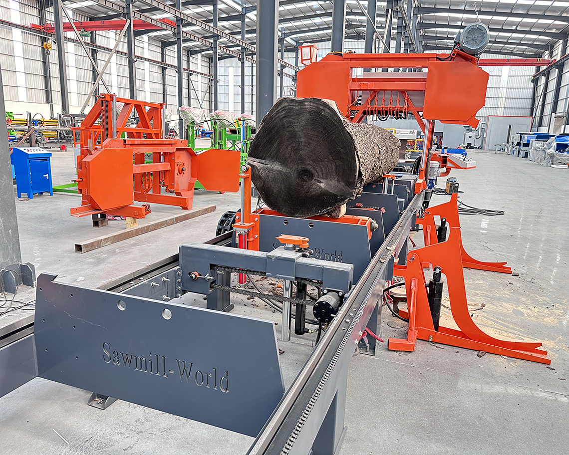 Ленточная пилорама гидравлическая для бревен