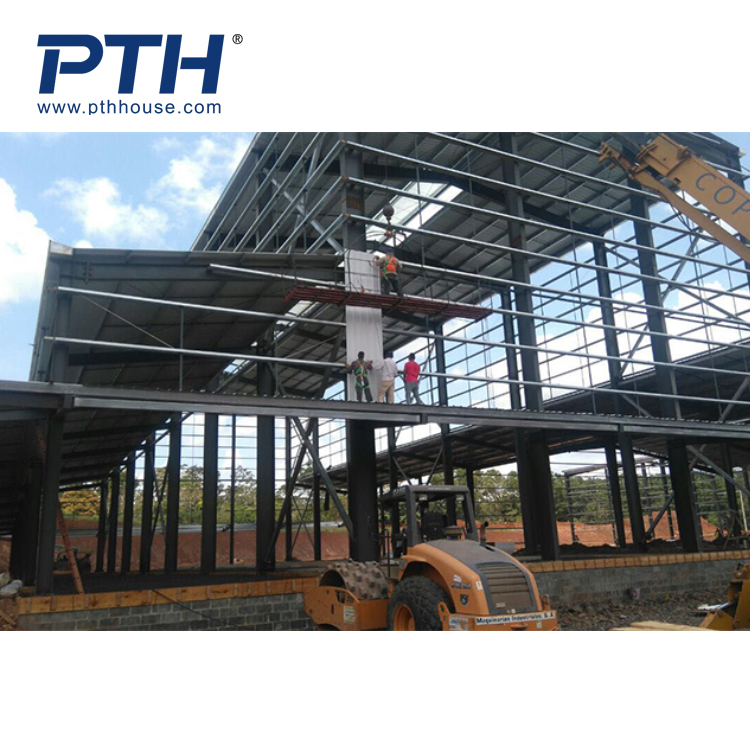 Pth Industry Prefabricated Prefab Fabricated Modular Modern Workshop Warehouse Greenhouse Building Design Galvanized Light Metal Steel Structure