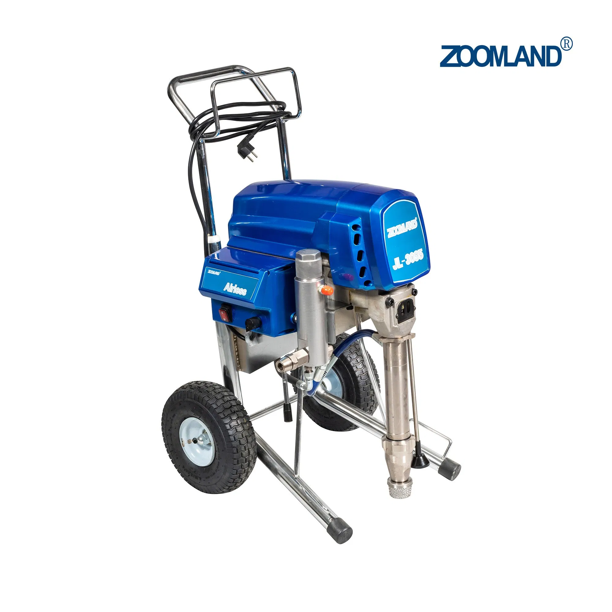 Piston Pump Paint Sprayer with 6.3 L/Min Displacement Spraying Gun Support