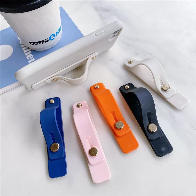 Telescopic Finger Strap Bracket Silicone Stander Phone Finger Ring Holder Grip Stand