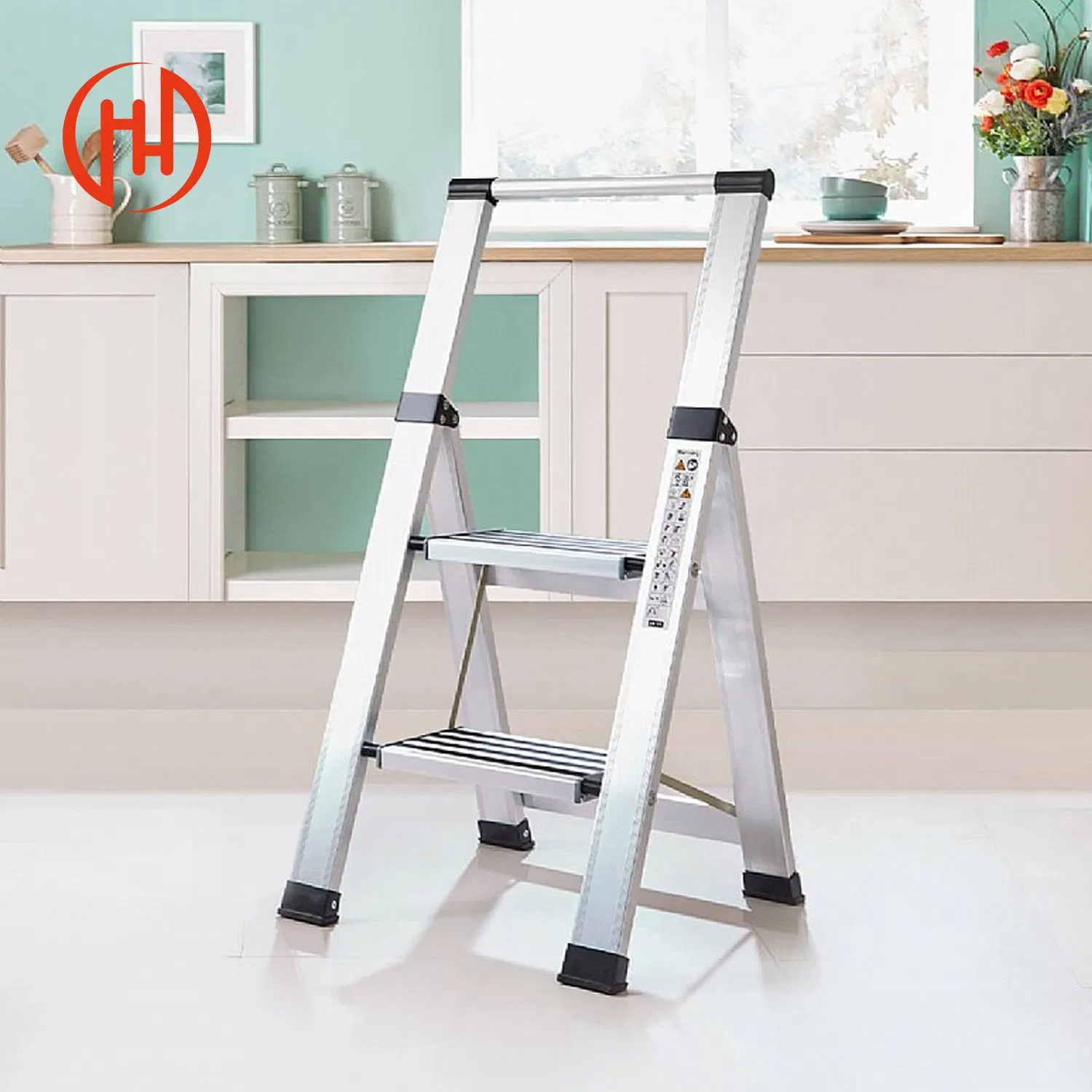 Telescopic Extension Ladder Multi Purpose Aluminum Alloy Heavy Duty Folding Ladder Safe Straight Step Ladder