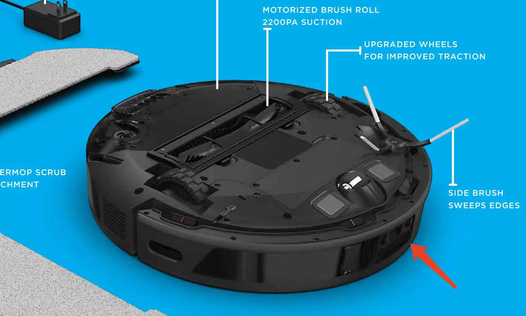 WiFi Intelligent Mapping Dry and Wet Multi Surface Cleaning Mop Smart Robot Vacuum Cleaner for Hardwood Floors Carpet