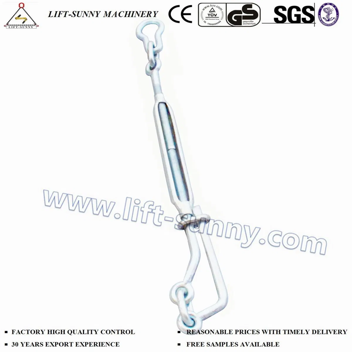 Hot Dipped Galvanized Electric Galvanized Self Color Deck Lashing Turnbuckle