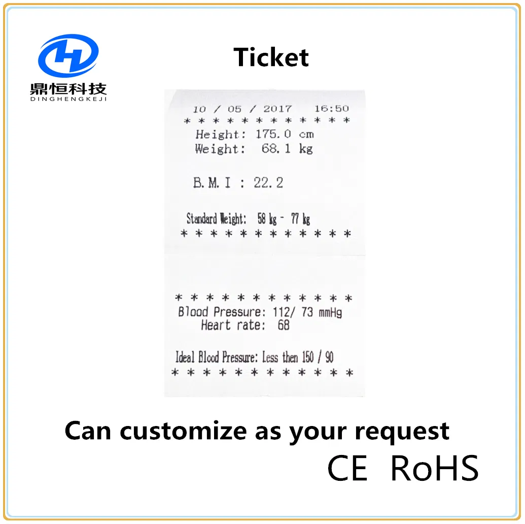 Dhm-15b Double Button Coin Height Weight BMI Machine with Blood Pressure
